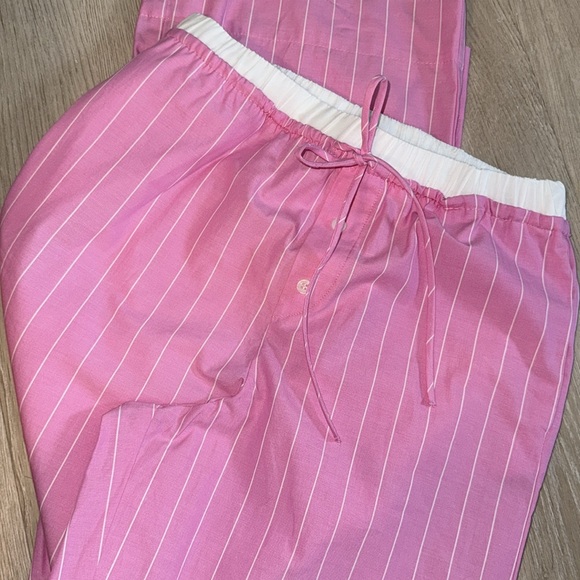 Zara STRIPED BOXER STYLE PAJAMA PANTS - Picture 6 of 7